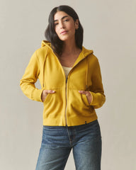 Women's relaxed Classic Full Zip - Nugget Gold