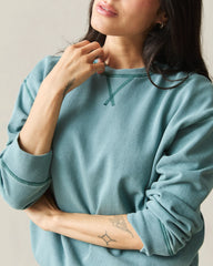 Women's Relaxed French Terry Crew - Hydro