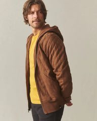 Men's Diamond Stitch Classic Full Zip - Mahogany