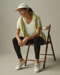 Women's Classic Cotton V-Neck Tee - Aloe Wash