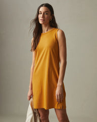 Women's Muscle Tee Dress - Inca Gold