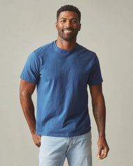 Men's Premium Slub Crew Tee - Ensign Blue