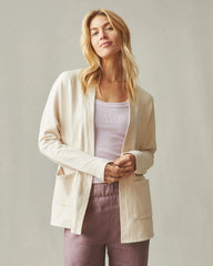 Women's French Terry Cardigan - Cotton
