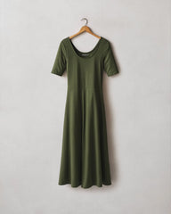 Women's Short Sleeve Flex Dress - Rifle Green