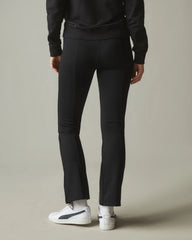 Ponte Zip Flare Pant - Super Black