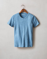 Women's Premium Slub Crew Tee - Parisian Blue