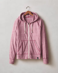 Men's Lightweight Full Zip - Bonfire Red Heather