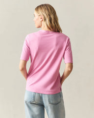 Women's Hemp V-Notch Tee - Moonlight Mauve