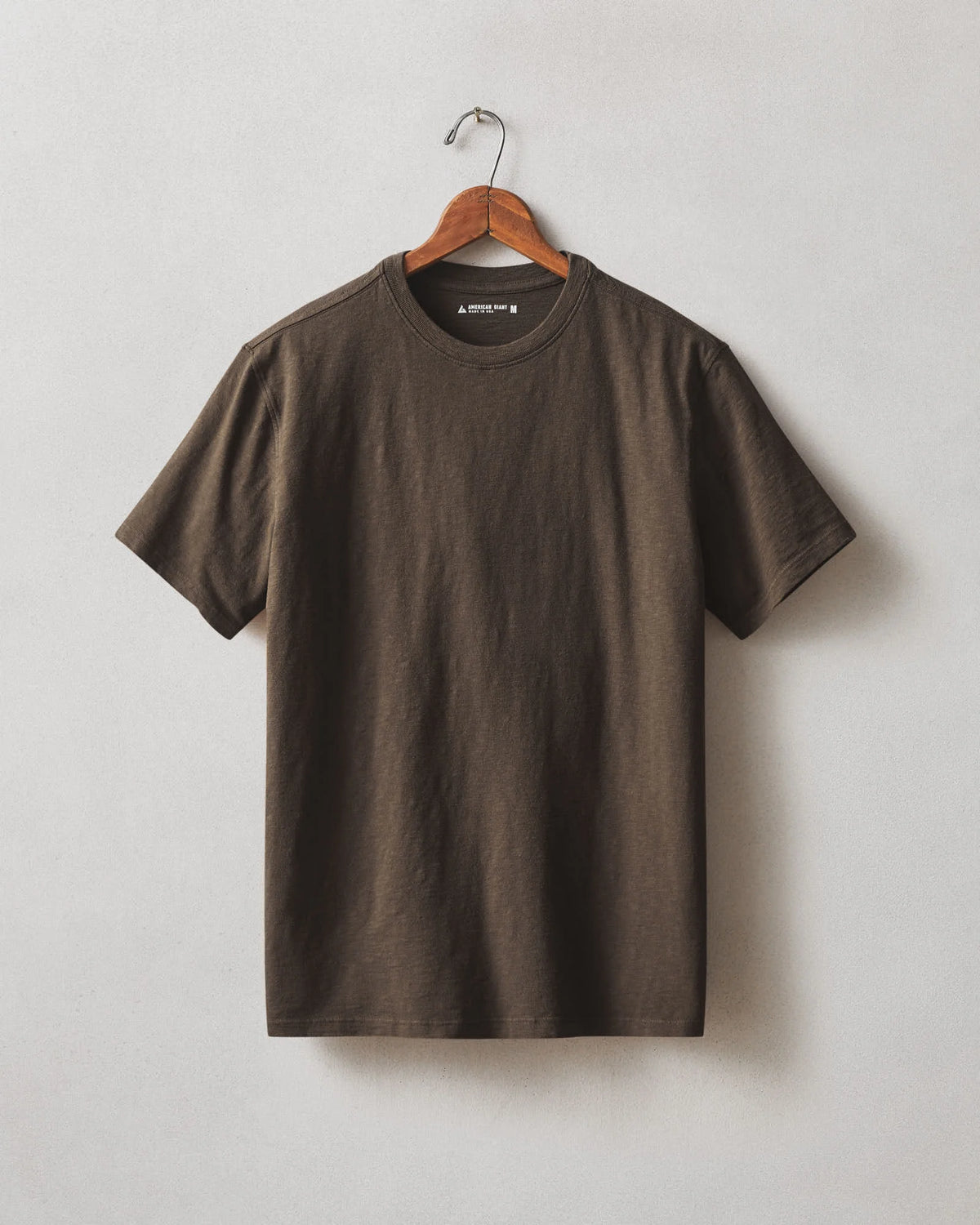 Men's Premium Slub Crew Tee - Chocolate