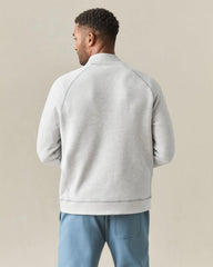 Men's Reversible Half Zip - Natural Grey