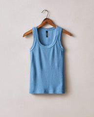 Women's Rib Tank - Parisian Blue