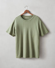 Men's Pointelle Crew Tee - Olvine