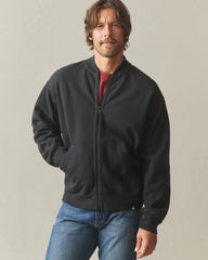 Men's Lined Bomber Jacket - Black
