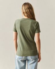 Women's Premium Slub Crew Tee - Olvine
