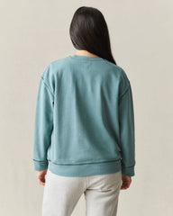 Women's Relaxed French Terry Crew - Hydro