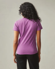 Women's Premium Slub Crew Tee - Cattleya Orchid