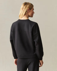 Women's Modal Fleece Crew - Black