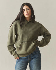 Unisex American Vintage Pullover - Mineral Wash Deep Olive