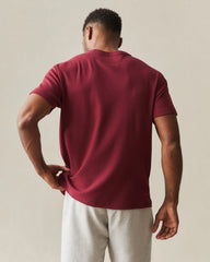 Men's Brushed Crew Tee - Syrah Heather