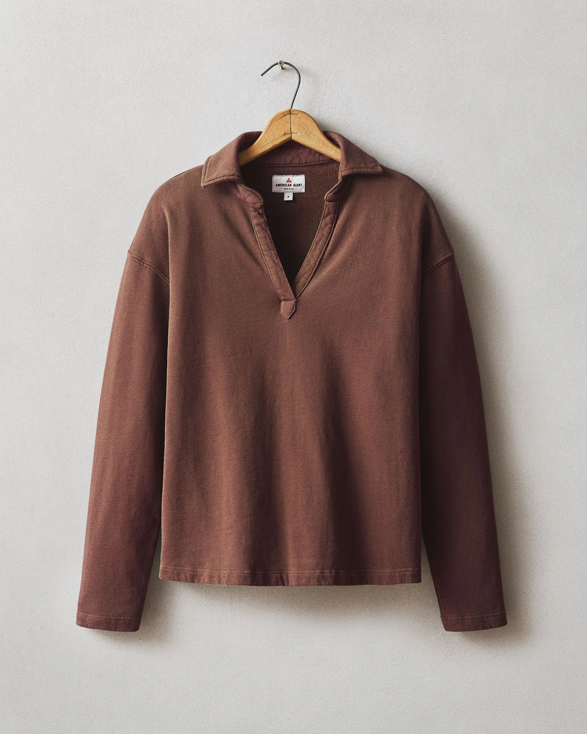 Women's French Terry Pop Over - Cinnamon