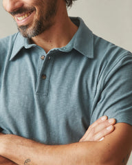 Men's Premium Slub Polo - Trooper