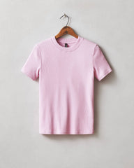 Women's Luxe Rib Crew Tee - Lilac Sachet