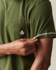 Unisex St. Patrick's Pocket Tee  - Rifle Green