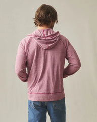 Men's Lightweight Full Zip - Bonfire Red Heather