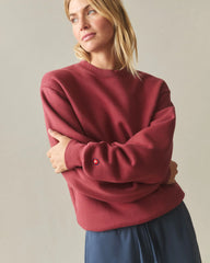 Unisex American Vintage Crew Sweatshirt - Washed Tibetan Red