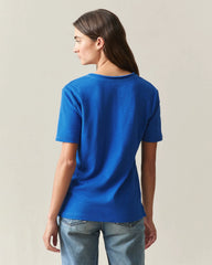 Women's Premium Slub Pocket Tee - Turkish Sea