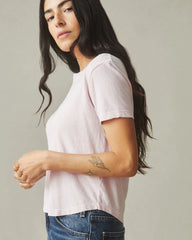 Women's Hemp Jersey Crew Tee - Ballerina