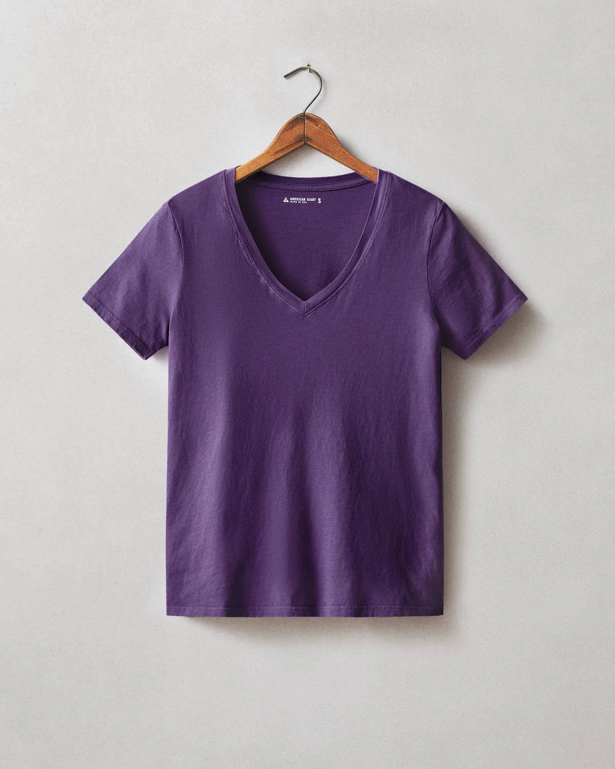 Women's Cotton V-Neck Tee - Royal Purple
