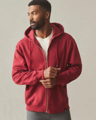 Men's Relaxed Classic Full Zip - Sundried Tomato