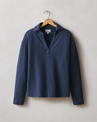 Women's French Terry Pop Over - Navy