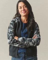 Women's Raglan Classic Full Zip - Black Camo