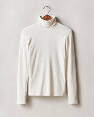 Women's Rib Turtleneck - Egret