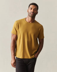 Men's Brushed Crew Tee - Tapenade Solid