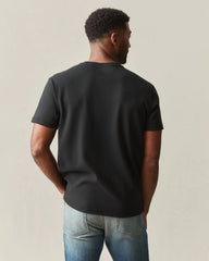 Men's Brushed Crew Tee - Black Solid