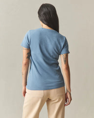 Women's Premium Slub Crew Tee - Mountain Spring