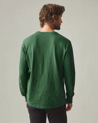 Men's Premium Slub Crew Tee Long Sleeve - Sycamore