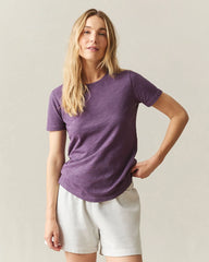 Women's Premium Slub Crew Tee - Hortensia
