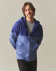 Men's Classic Full Zip Split Seam Vault - Blueprint Coastal Fjord