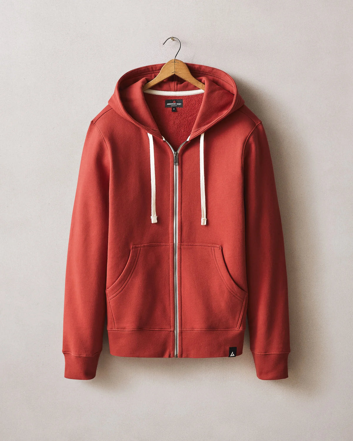 Men's Midweight Full Zip - Red Ochre