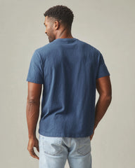 Men's Premium Slub Crew Tee - Cadet Blue