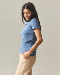 Women's Premium Slub Crew Tee - Quiet Harbor