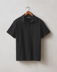 Men's Premium Slub Polo - Black