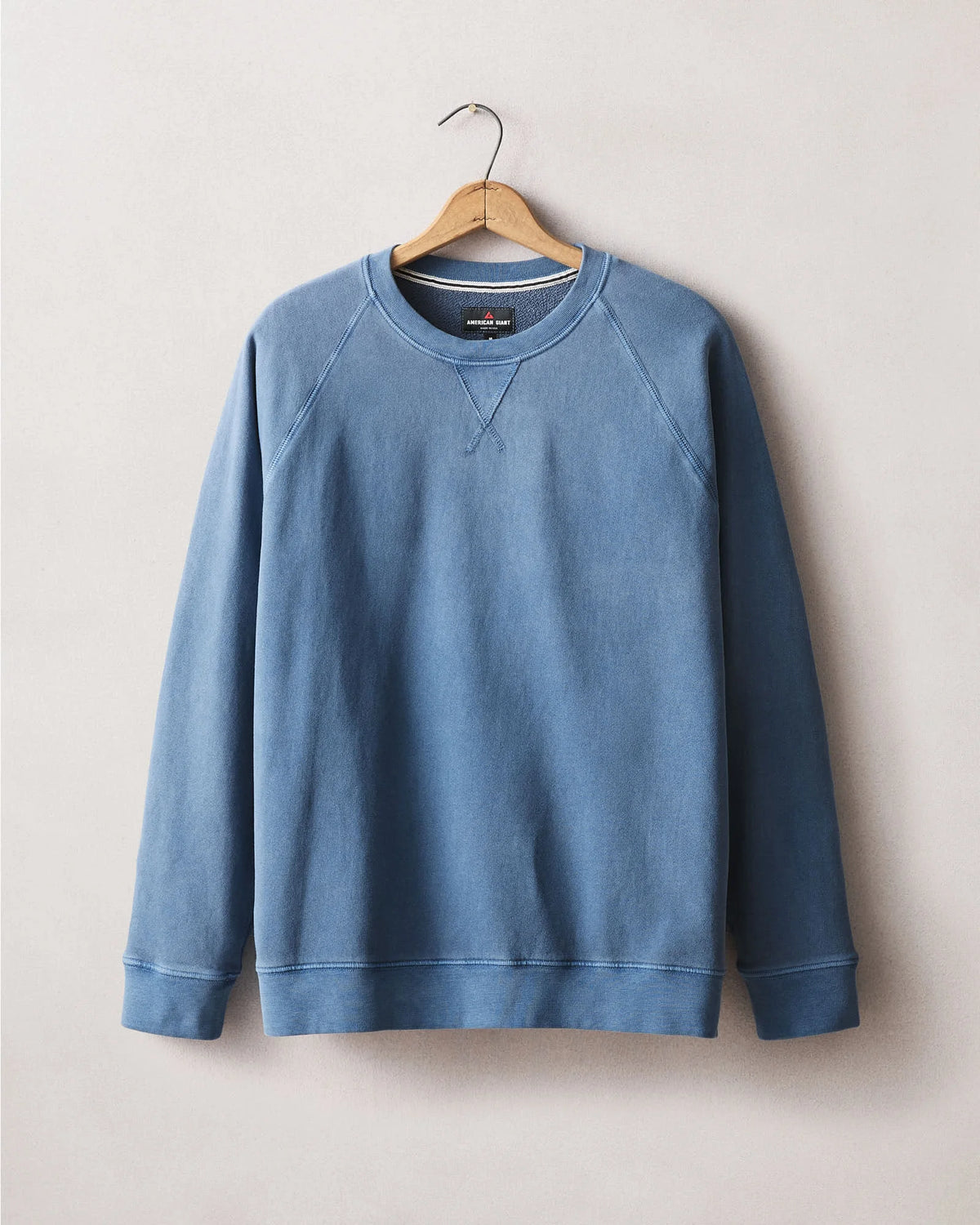 Men's Relaxed French Terry Crew - Ensign Blue