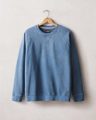 Men's Relaxed French Terry Crew - Ensign Blue