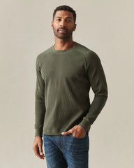 Men's Thermal Long Sleeve Crew Tee - Loden