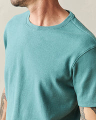 Men's Brushed Crew Tee - Hydro Heather